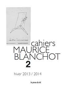 Cahiers Maurice Blanchot N.2