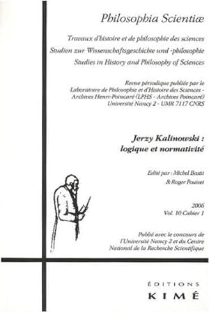 philosophia scientiae t. 10 / 1 2006 - jerzy kalinowski
