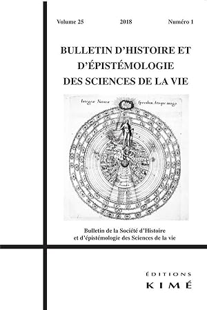 BULLETIN D'HISTOIRE ET D'EPISTEMOLOGIE DES SCIENCES DE LA VIE N.25