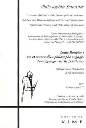 Louis Rougier, vie et oeuvre d'un philosophe engagé
