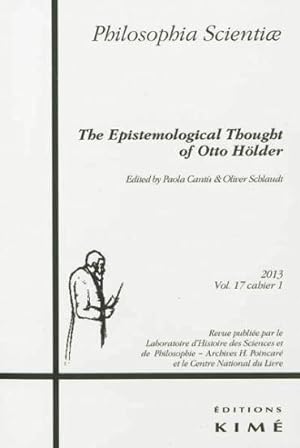 philosophia scientiae t. 17 / 1 2013 - epistemological thought of otto holder