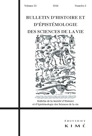 Bulletin D'Histoire Et D'Epistemologie Des Sciences De La Vie N.23 ; Images Et Claddification Du ...