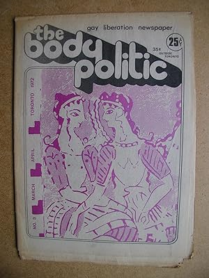 The Body Politic. Gay Liberation Newspaper. No. 3. March-April 1972.