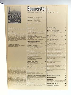 Baumeister - Zeitschrift für Architektur, Planung, Umwelt - 65. Jahrgang 1968 - Heft 1-12 gebunden