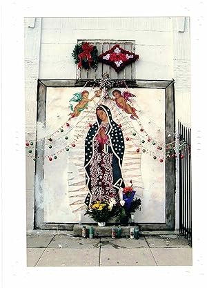Our Lady of East L.A. street mural greeting card