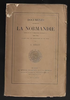 DOCUMENTS concernant la NORMANDIE 1605-1644