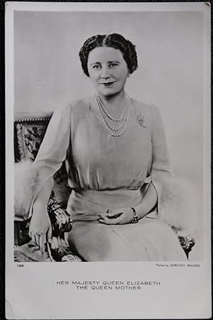 Queen Elizabeth The Queen Mother Vintage Postcard Real Photo