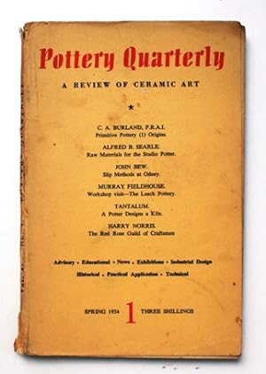 Pottery Quarterly. A Review of Ceramic Art. Vol.1, No.1