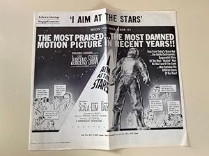 I Aim at the Stars Advertising Supplement 1960 Curd Jurgens, Victoria Shaw, Gia Scala