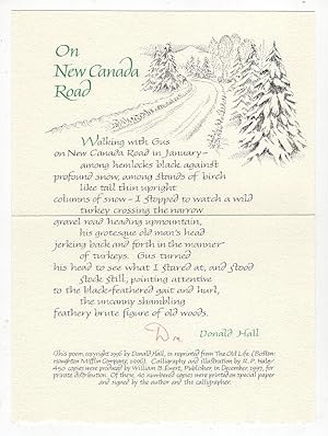 On New Canada Road [Broadside]