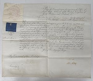 Document signed by John Barrow, Office of the Admiralty