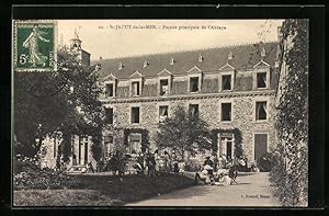 Carte postale St-Jacut-de-la-Mer, Facade principale de l`Abbaye