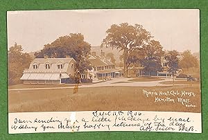 Myopia Hunt, Club House Hamilton Mass c1906 Postcard