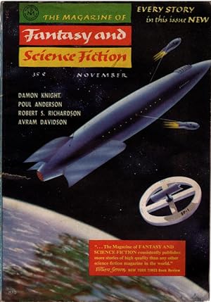 The Magazine of Fantasy And Science Fiction, November, 1957. Featuring Stories by Damon Knight, P...