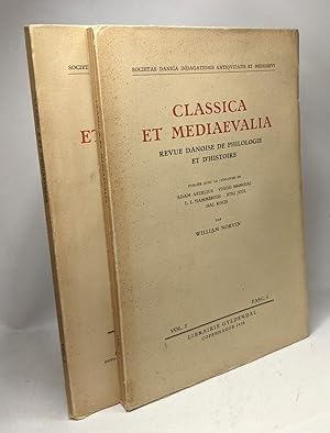 Classica et mediaevalia - revue danoise de philologie et d'Histoire - VOL. I - Fasc. 1 + Fasc. 2 ...