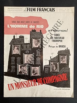 LE FILM FRANCAIS-N°1065-30 OCTOBRE 1964-UN MONSIEUR DE COMPAGNIE