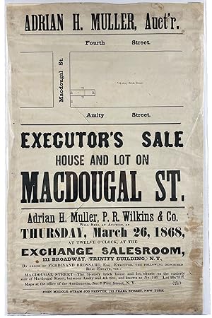 Executor's Sale House and Lot on MacDougal St. [between Amity [?] and Fourth St.] [9 of 9 cartogr...