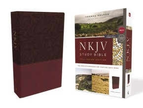 NKJV Study Bible, Leathersoft, Red, Full-Color, Comfort Print: The Complete Resource for Studying...