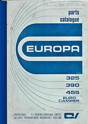 Euro Camper Parts Catalogue: and Models: 325, 390, 455