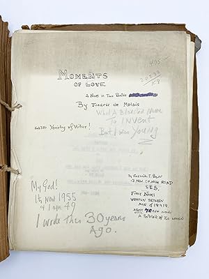 The heavily revised typescript of "Moments of Love," Bason's unpublished first novel, written as ...