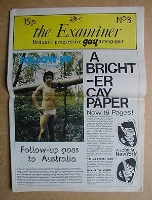 The Examiner. No. 3. (1975). Britain's Progressive Gay Newspaper.