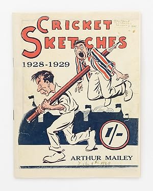 Cricket Sketches for the 1928-1929 Tests by Arthur Mailey, the Famous Australian Googly Bowler