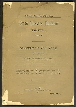 Slavery in New York: A Historical Sketch