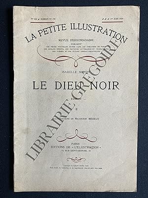LE DIEU NOIR-LA PETITE ILLUSTRATION-N°194-1 JUIN 1929