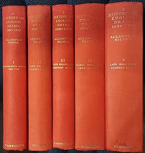 A History of English Drama 1660-1900 [5 Volume Set]