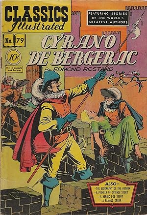 Cyrano De Bergerac Classics Illustrated #79 HRN #78 First Printing