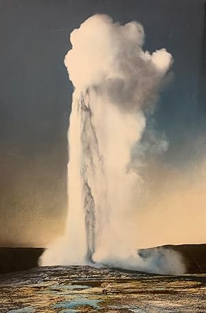 Old Faithful Geyser, 150 Ft. [Large Format Hand Colored Silver Print]