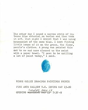 Mieke Gelly art show invitation