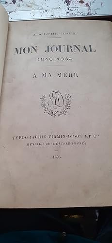 mon journal 1843 - 1864