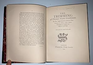 The Trimming of Thomas Nashe Gentleman, by the high-titulated patron Don Richardo de Medico campo...