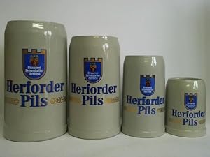 Herforder Pils - Brauerei Felsenkeller Herford, 3 Liter / 2 Liter / 1 Liter / 0,5 Liter. Zusammen...