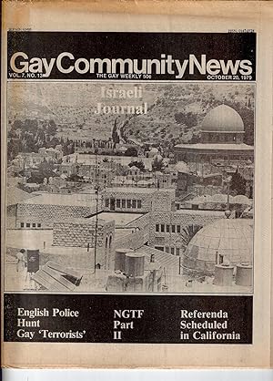 Gay Community News Vol. 7 no. 13 Oct 20, 1979