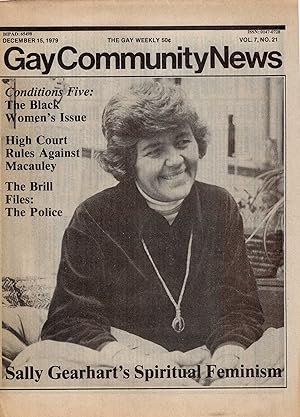 Gay Community News Vol. 7 no. 21 Dec. 15, 1979