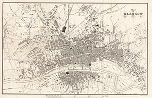 GLASGOW CITY PLAN,1842 Historical Relief Map