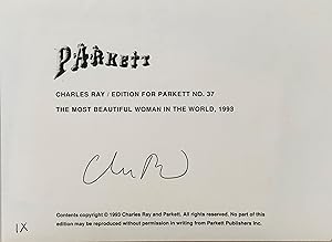 PARKETT NO. 37: CHARLES RAY, FRANZ WEST - COLLABORATIONS + EDITIONS: PIPILOTTI RIST - INSERT - FR...