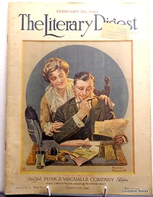 The Literary Digest. February 26th 1921. (Single Issue in wrappers) with a Norman Rockwell art dr...