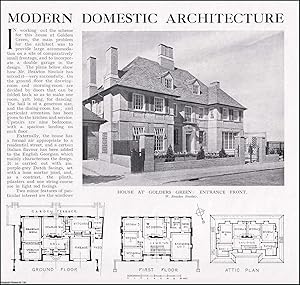 House at Golders Green. Several pictures and accompanying text, removed from an original issue of...