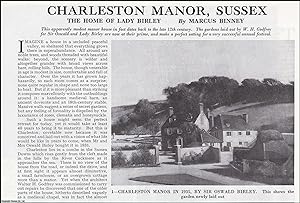 Charleston Manor, Sussex: The Home of Lady Birley. Several pictures and accompanying text, remove...