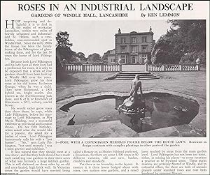 Roses in an Industrial Landscape: Gardens of Windle Hall, Lancashire. Several pictures and accomp...