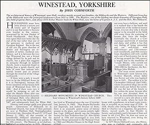 Winestead, Yorkshire. Several pictures and accompanying text, removed from an original issue of C...