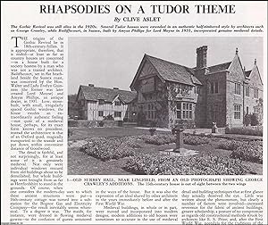 Rhapsodies on a Tudor Theme: Gothic Revival. Several pictures and accompanying text, removed from...