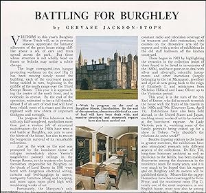 Battling for Burghley House, near Stamford, Lincolnshire. Several pictures and accompanying text,...
