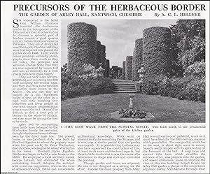 Precursors of The Herbaceous Border: The Garden of Arley Hall, Nantwich, Cheshire. Several pictur...