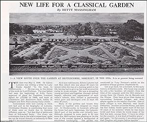 New Life for a Classical Garden at Hestercombe, Somerset. Several pictures and accompanying text,...