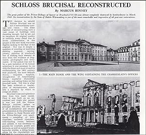 Schloss Bruchsal Reconstructed: the great Palace of the Prince-Bishops of Speyer at Bruchsal. Sev...