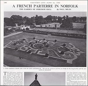A French Parterre in Norfolk: The Garden of Oxburgh Hall. Several pictures and accompanying text,...